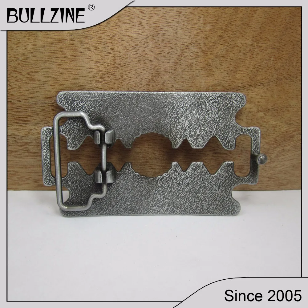 В Bullzine модные бритва пряжки ремня с оловянной отделкой FP-02992 подходит для детей на