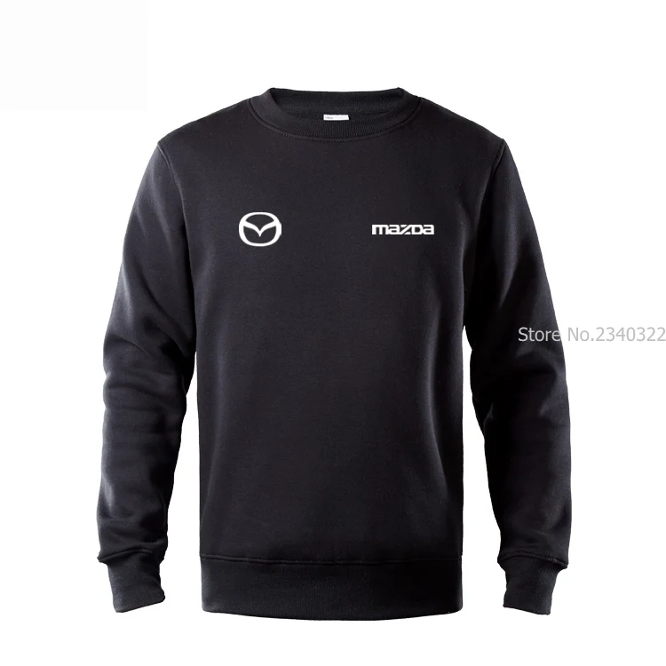 1 Длинный рукав mazda Толстовка для мужчин осень зима Повседневный пуловер Толстовка пальто - Цвет: 1