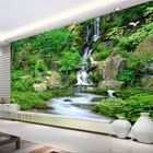 Домашний декор, 3D настенные фотообои, HD водопад, лес, природный пейзаж, Фреска для гостиной, ТВ, дивана, фон, 3D обои