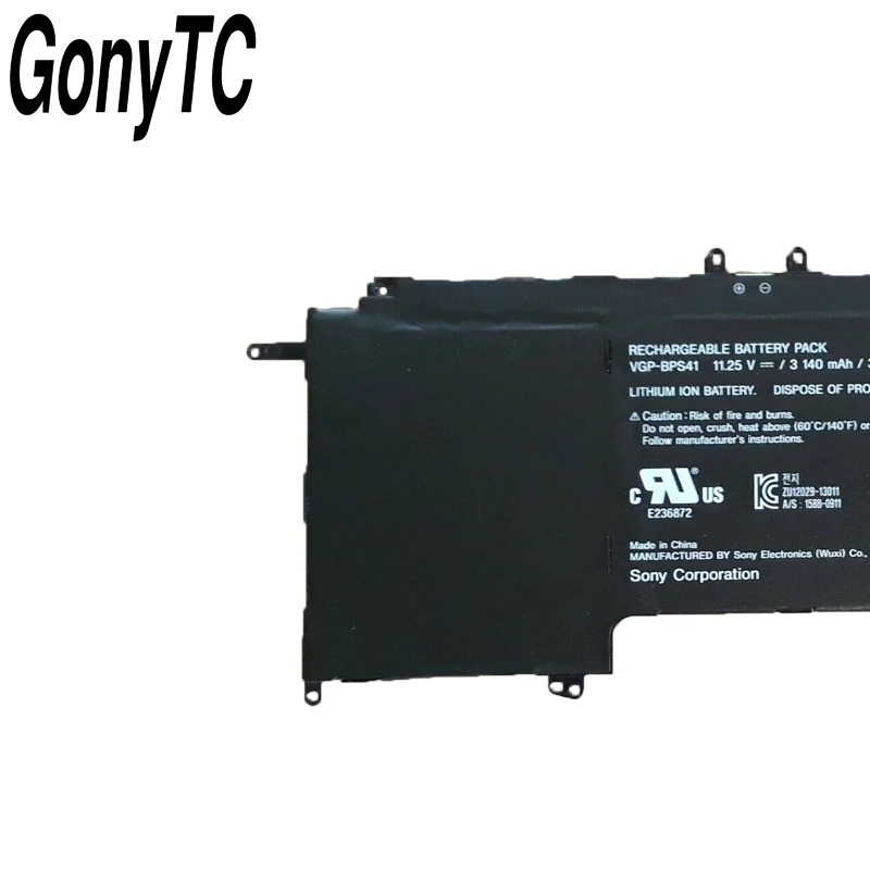 GONYTC оригинальный 36Wh VGP-BPS41 Батарея для Sony Vaio флип 13 SVF13N SVF13N13CXB Серия ноутбуков
