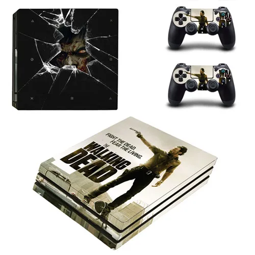 The Walking Dead PS4 Pro наклейка для sony playstation 4 Pro консоль и контроллеры для Dualshock 4 PS4 Pro наклейка s Наклейка - Цвет: YSP4P-0550