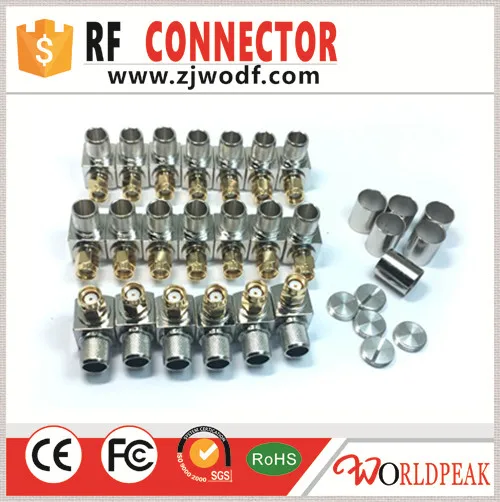Free shipping 20pcs RPSMA Male right angle crimp connector for LMR400 cable | Обустройство дома