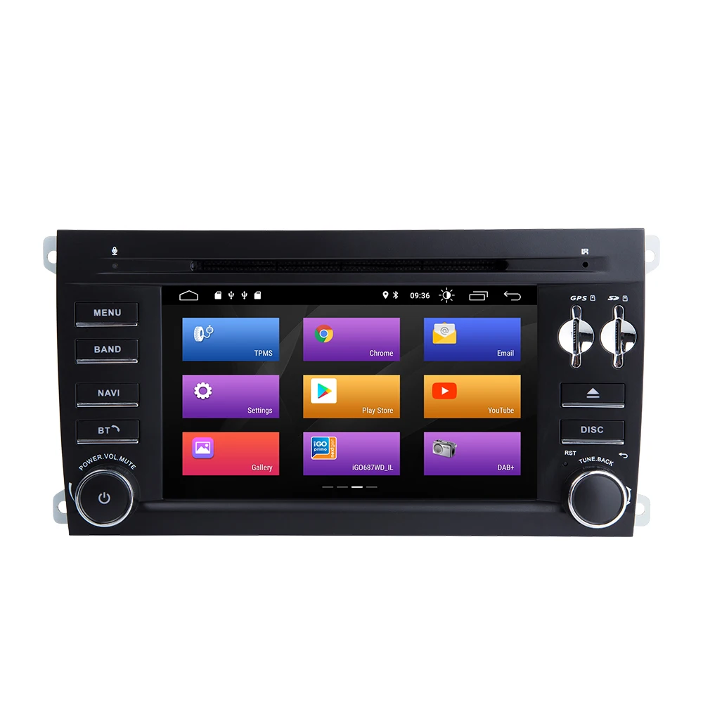 2 Din Android 9,0 Автомобильный мультимедийный dvd-плеер для Porsche Cayenne радио 2003 2004 2005 2006 2007 2008 2009 2010 автомобилей Головное устройство Wi-Fi