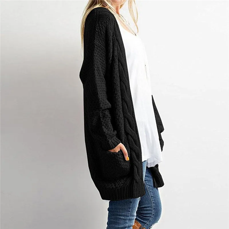 Women's Long Sleeve Knitwear Open Front Cardigan Sweaters Casual Outerwear Femmes Casaco Feminino Estacionar Mujer #A2 |