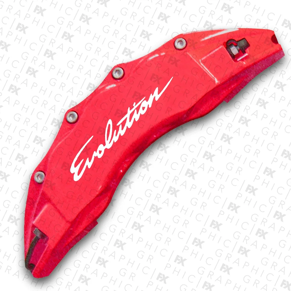 Для X8 Mitsubishi Evolution логотип винила Hi Temp тормозной суппорт наклейки