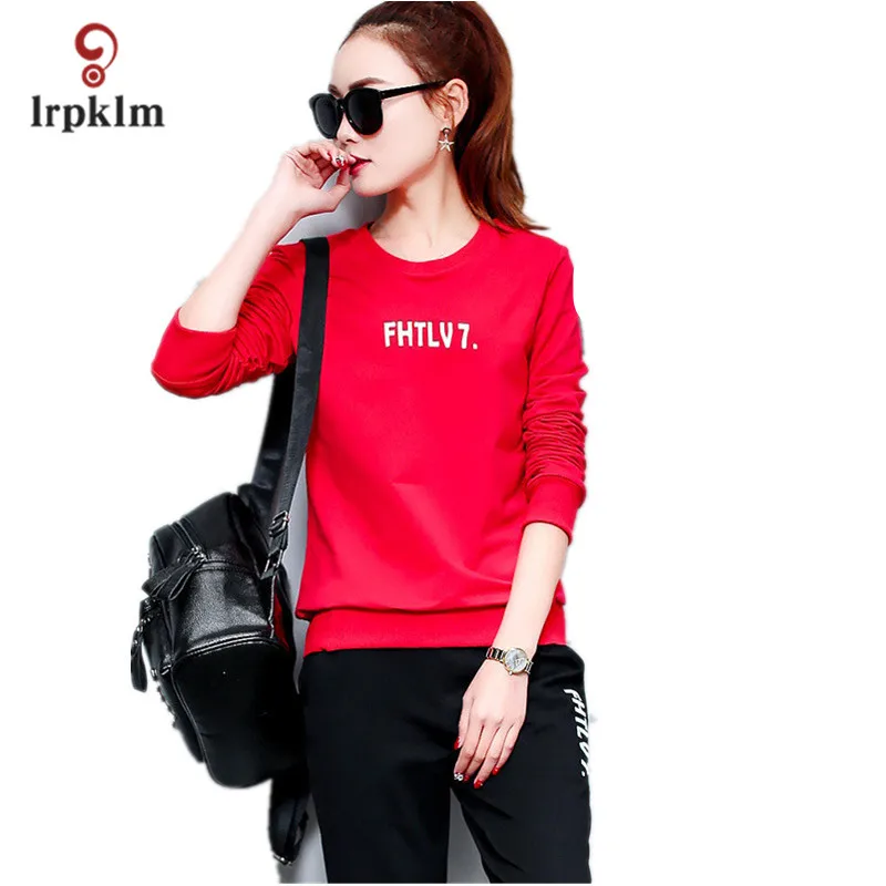 2017 Новый весенний сексуальный спортивный костюм женский комплект из 2 предметов