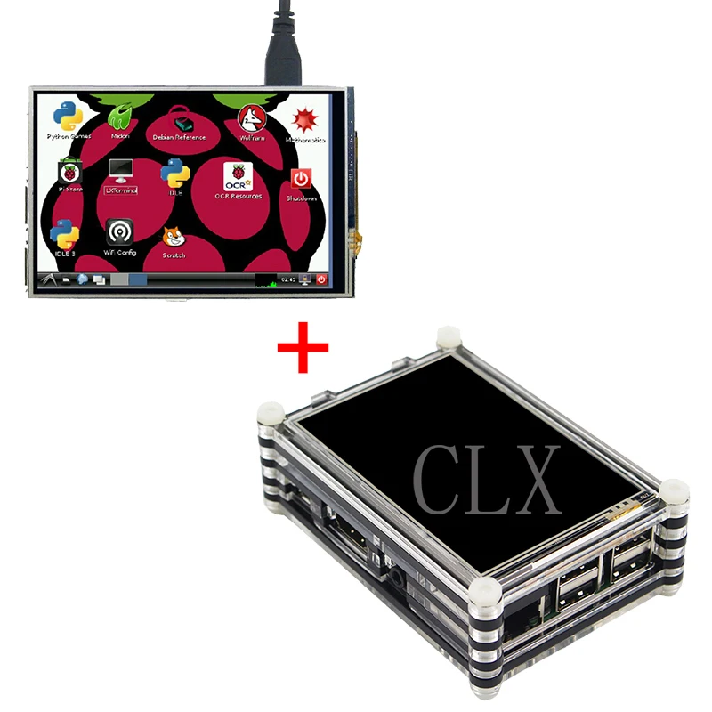Raspberry Pi 3 Модель B + плюс стартовый комплект 5 дюймовый сенсорный экран 9-слой