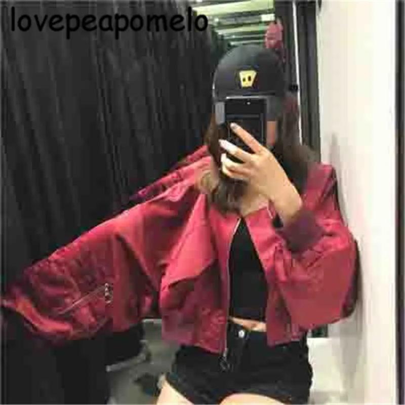Spring And Autumn Outerwear Women's Large Size Streetwear Loose Jacket Korean Ladies BF Style Lantern Sleeve Short Coat J220 | Женская