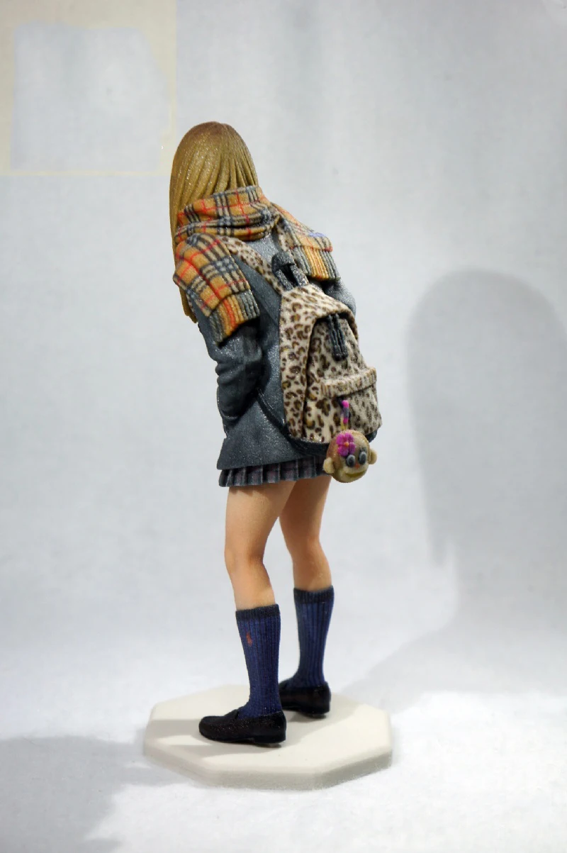 Масштаб 1/20 Неокрашенная фигурка из смолы кампус для девочек 80 мм|resin figure|figure resinresin
