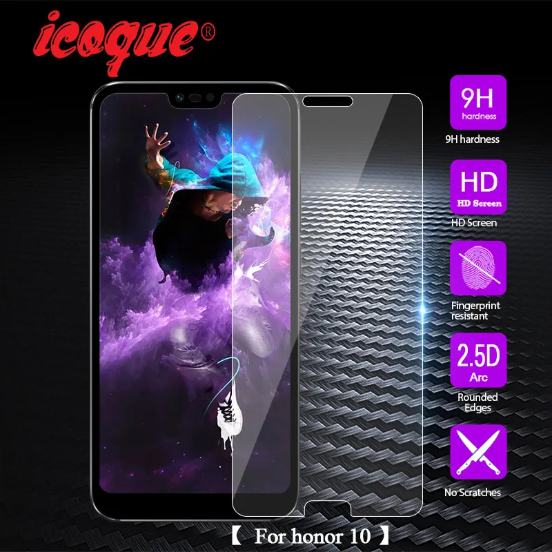 Защитное стекло закаленное 9H 2.5D для Huawei Honor 10|Защитные стёкла и плёнки телефонов| |