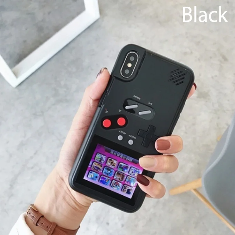 black Чехол для телефона черный Ретро Чехол для игровой приставки для IPhone 6 6S Plus 7 8 Plus X Capinha Fundas Game - Цвет: black
