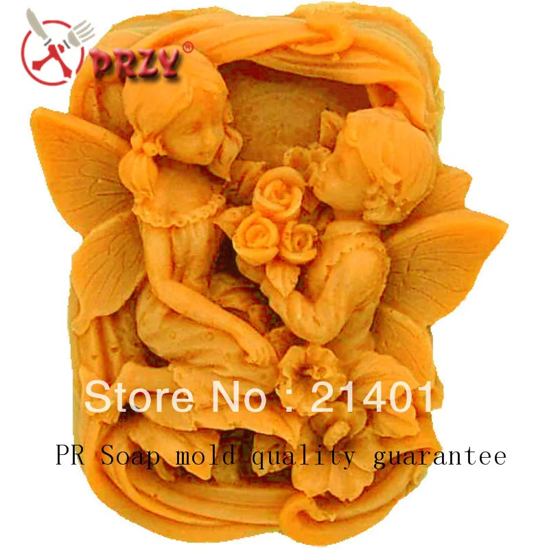 

Soap Mold (no Odor, No Oil Stains) Cake Decoration Manual Soap Mold Fondant Tools NO:SO-008 Courtship Angel Silicon Moulds PRZY