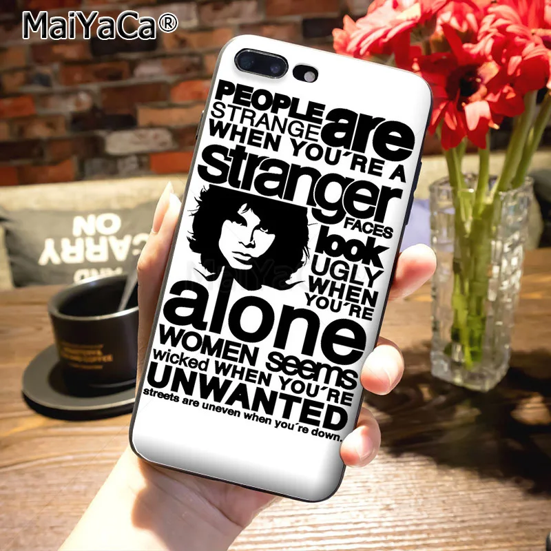 MaiYaCa the Door jim morrison Luxury High end phone Accessories Case for iPhone 7plus 8 6 6S Plus X 5S 11 12pro SE shell|Бамперы| |