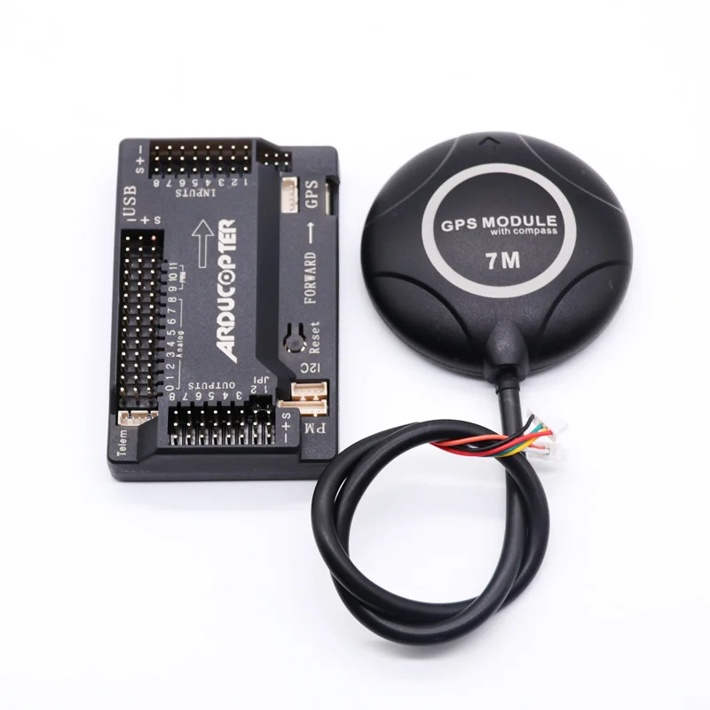 APM2.8 APM 2,8 ardupilot Контроллер полета+ 7 м gps Встроенный Compas 2,5 2,6 Модернизированный с корпусом для радиоуправляемого мультикоптера
