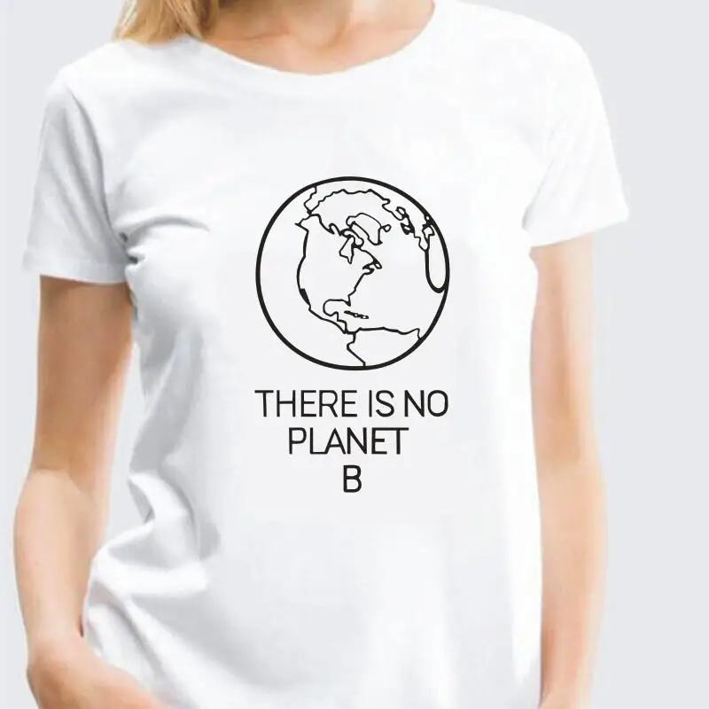 Женская футболка с надписью Earth Day летняя хипстерская There Is No Planet B 2019|Футболки| |