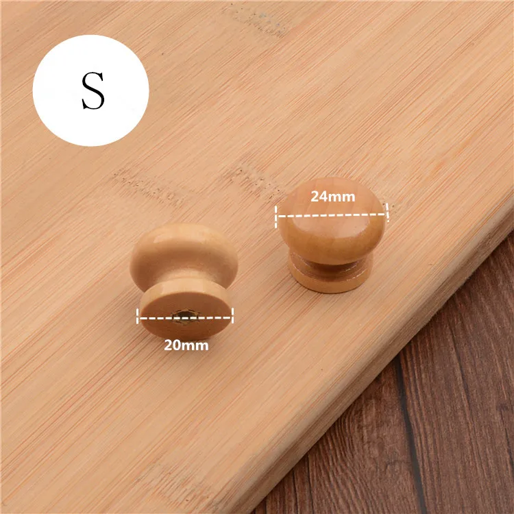 100 шт. ручка из натурального дерева для ящиков шкафов|knob pull handle|pull handledoor knob |