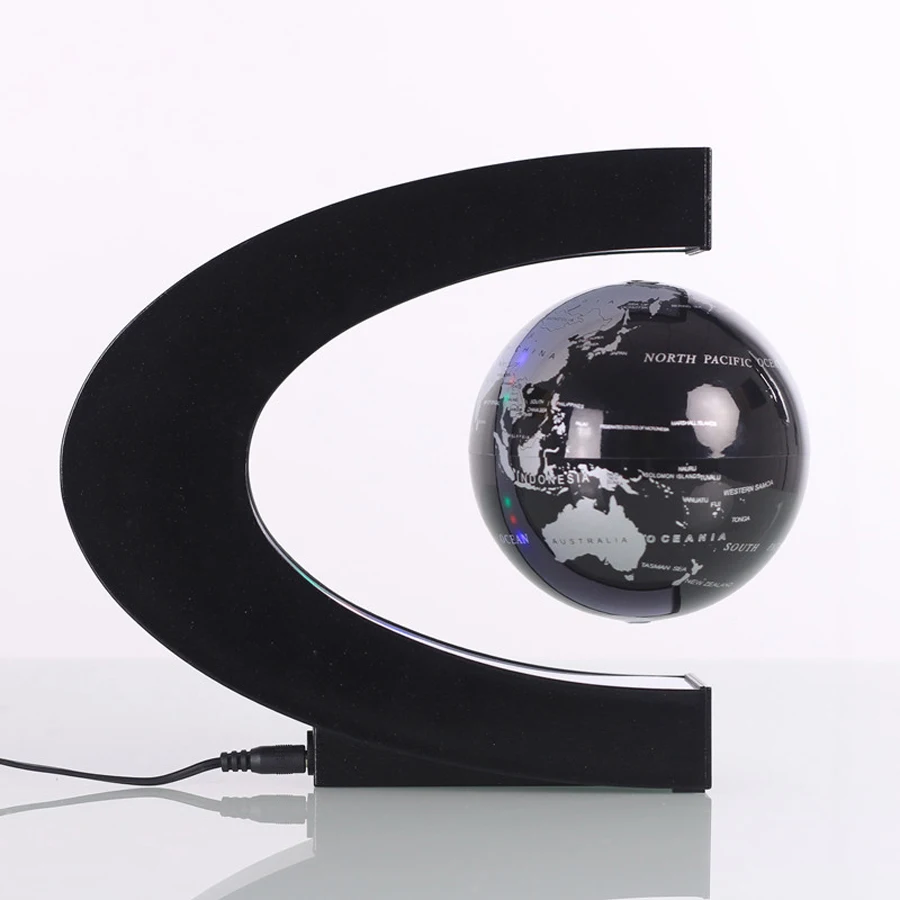 Электронная Магнитная левитационная плавающая глобуса 4 дюйма в форме с карта