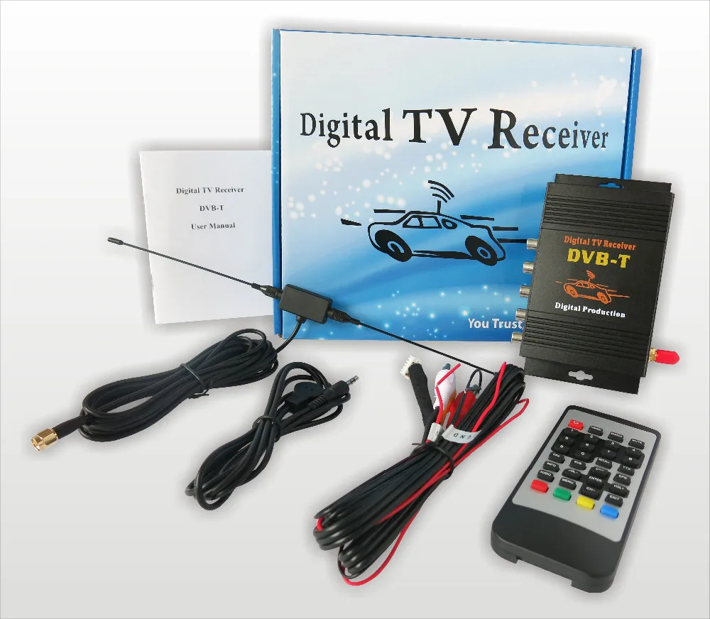 Цифровой ТВ приемник Φ DVB T с одной антенной для автомобильных мониторов или GPS