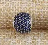 DIY Высокое качество Новая коллекция Мода сверкающий CZ мощение 925 Настоящее серебро маленькое отверстие Шарм фитинг для эссенции браслет - Окраска металла: Светло-желтый, золотистый цвет
