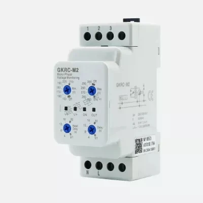 GKRC-M2 Three-phase overvoltage and undervoltage protection GKRC-02F GKRC-02FA GKRC-02 GKRC-M2 phase sequence protector 4 wire zero wire - Size: GKRC-M2