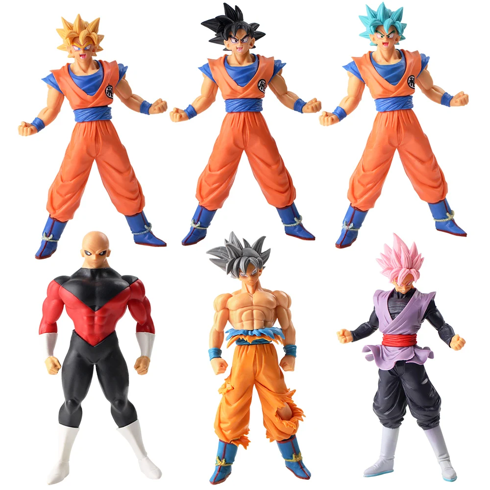 6 шт./компл. Dragon Ball Z Супер Саян персонаж Коллекция ПВХ Фигурки игрушки