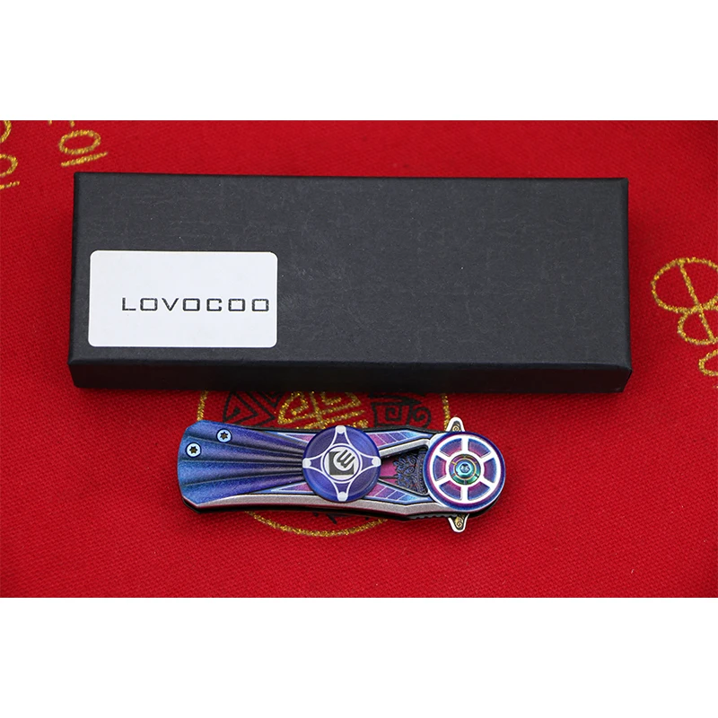 LOVOCOO CM76 Новое поступление 9cr18mov лезвие со стальной рукояткой рандомный наружный