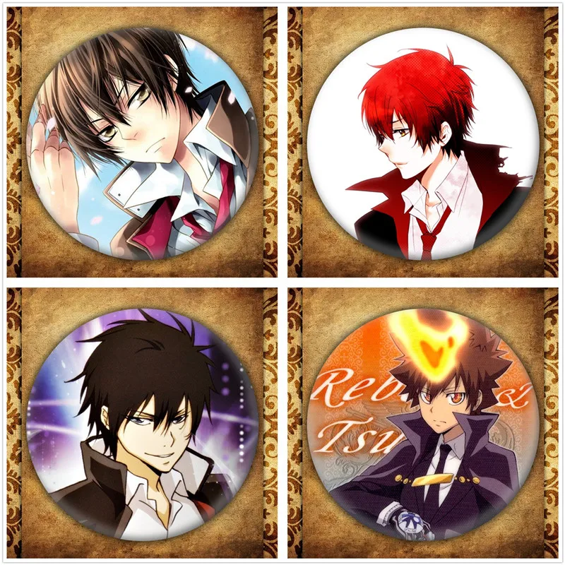 Японское аниме Hitman Reborn бейдж с дисплеем модная мультяшная фигурка Хибари Kyoya