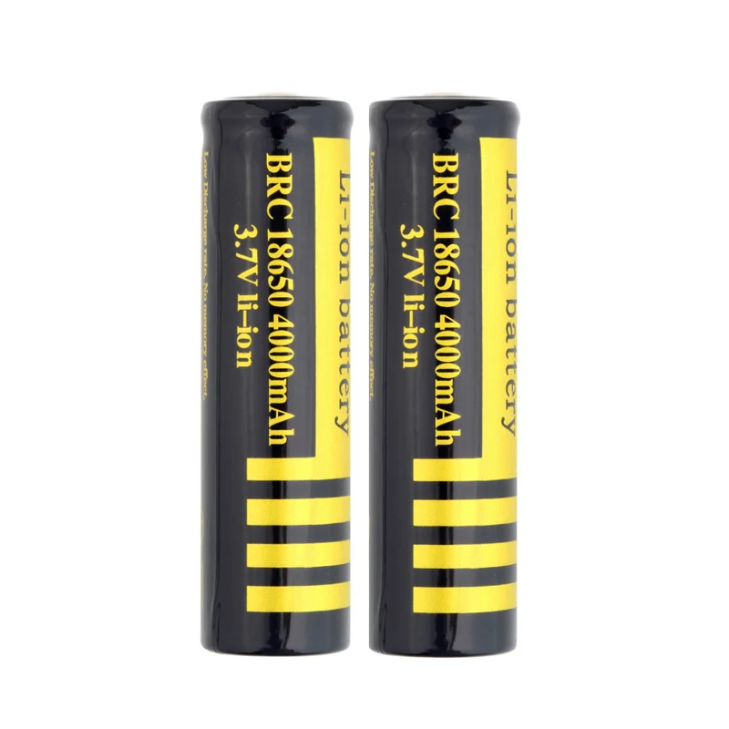 18650 перезаряжаемая батарея 3 7 V 4000mAh емкость литий ионная аккумуляторная для