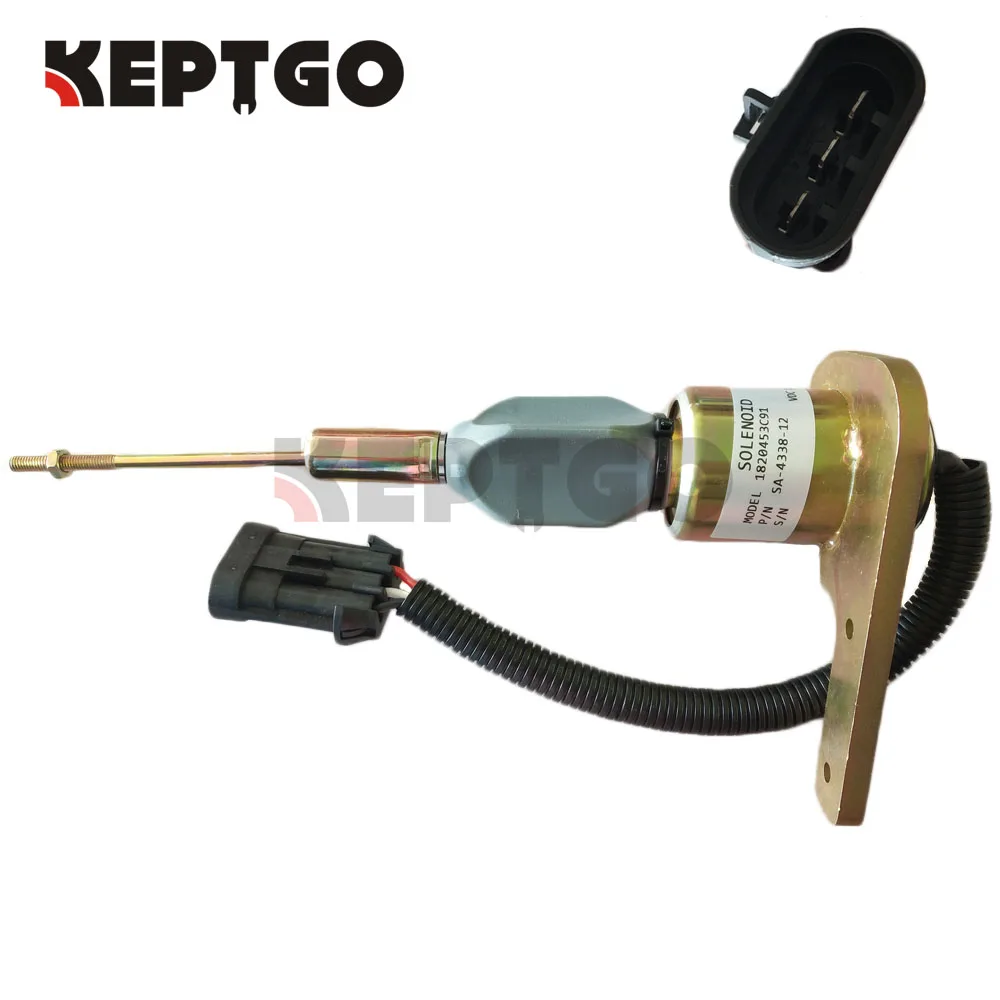 Новый соленоид топлива 1823724C91 SA 4338 12V для Navistar Perkins|Детали генератора и аксессуары|