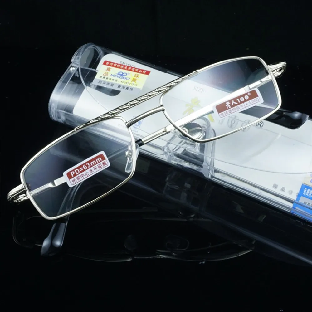Очки для чтения с двойным лучом полная оправа из сплава 2019 = Clear Vida + 4 5 6 7 8 To 12 |