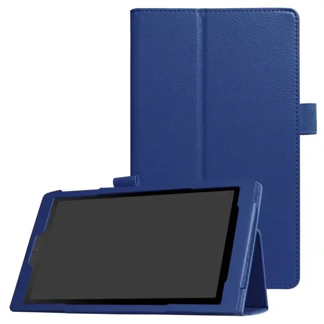 Luxury Magnetic Folio Stand Holder Lichi Skin Leather Case Protective Cover For Amazon Kindle New Fire HD 8 HD8 2017 Version 8&quot |