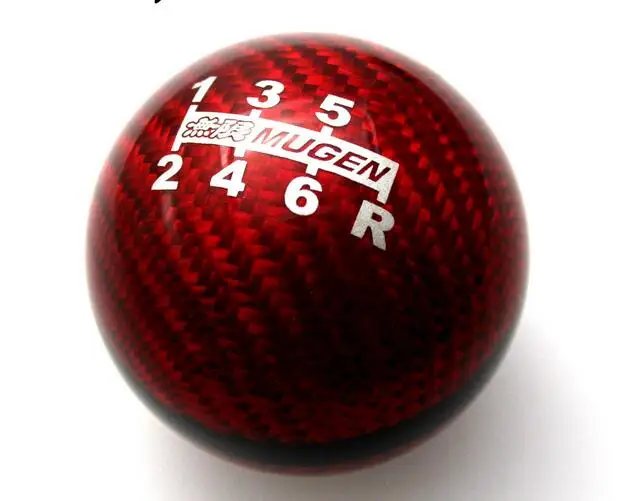 JDM style black/red line 5/6 Speed M10X1.5 Mugen Carbon Fiber Gear Shift Knob Fit For Honda EK9 EP3 FN2 DC2 DC5 S2000 FD2 | Автомобили и