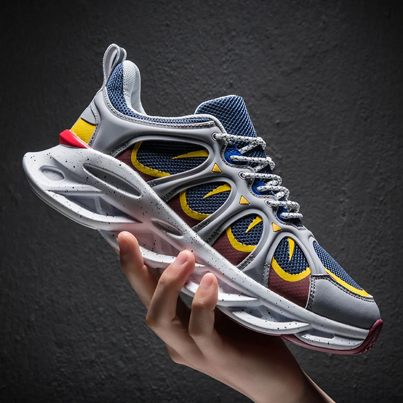 Мужская обувь Дышащие Модные Повседневные туфли для мужчин удобные кроссовки