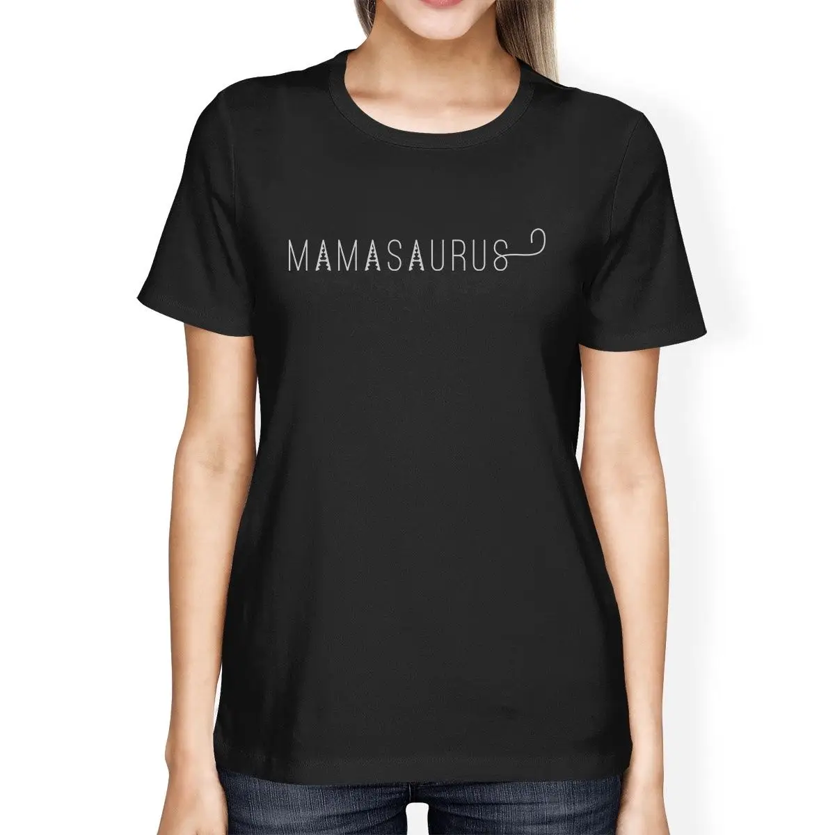 Mamasaurus женская черная рубашка с коротким рукавом подарок идеи Mom of Boys футболка для