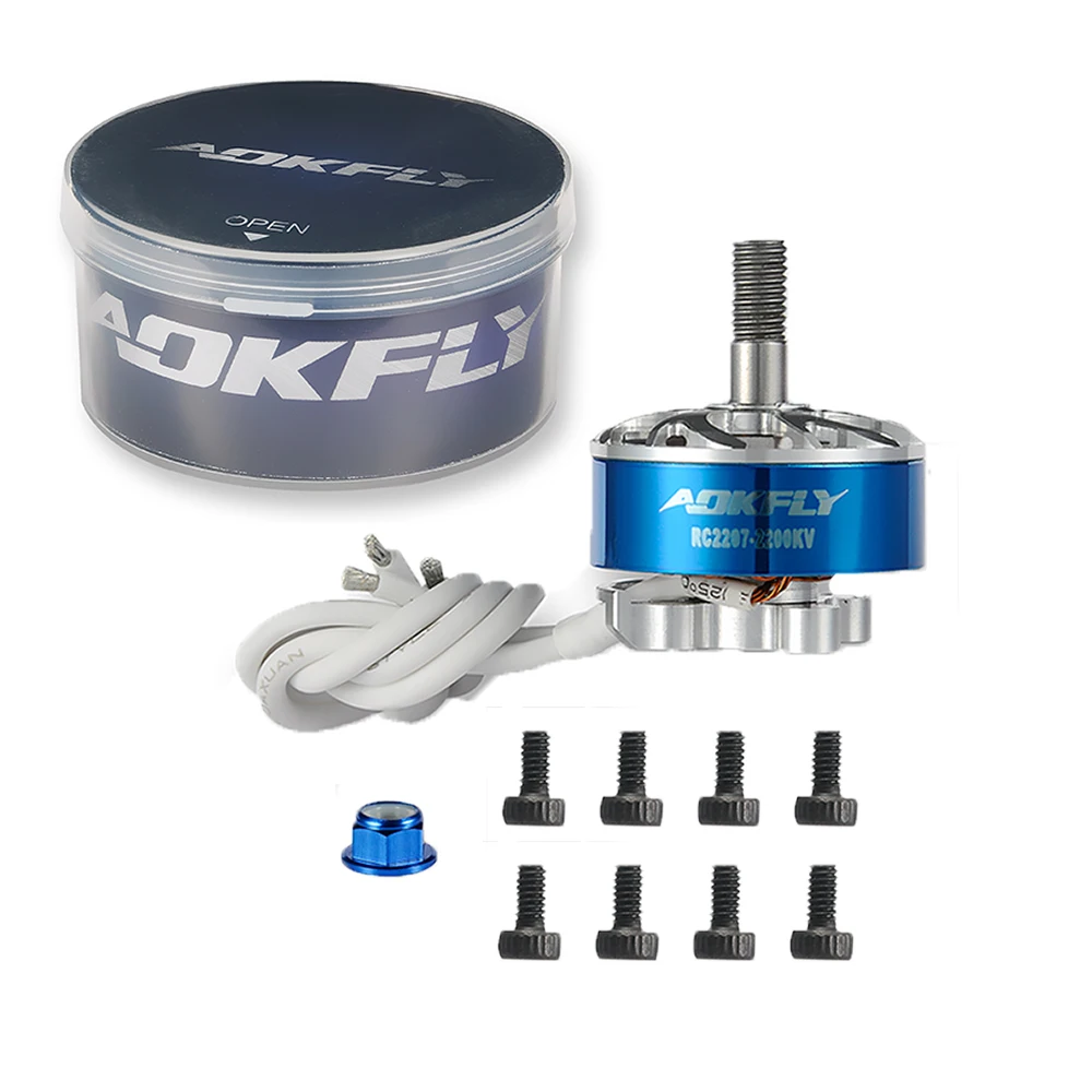 Двигатель AOKFLY 2207 2200KV 2600KV CW RC бесщеточный двигатель совместим с Gemfan 5152 5149