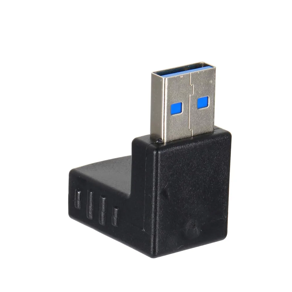 Новый USB 3 0 A адаптер Папа мама удлинитель 90 градусов прямоугольный штекер с