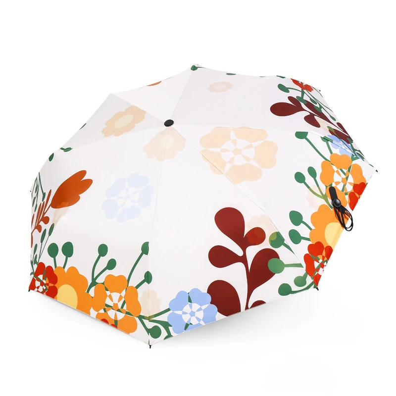 Parapluie Woman's Umbrella Sunny&ampRainy Parasol Luxury Female Folding Sun Black Coating Umbrellas Rain Gear Paraguas | Дом и сад