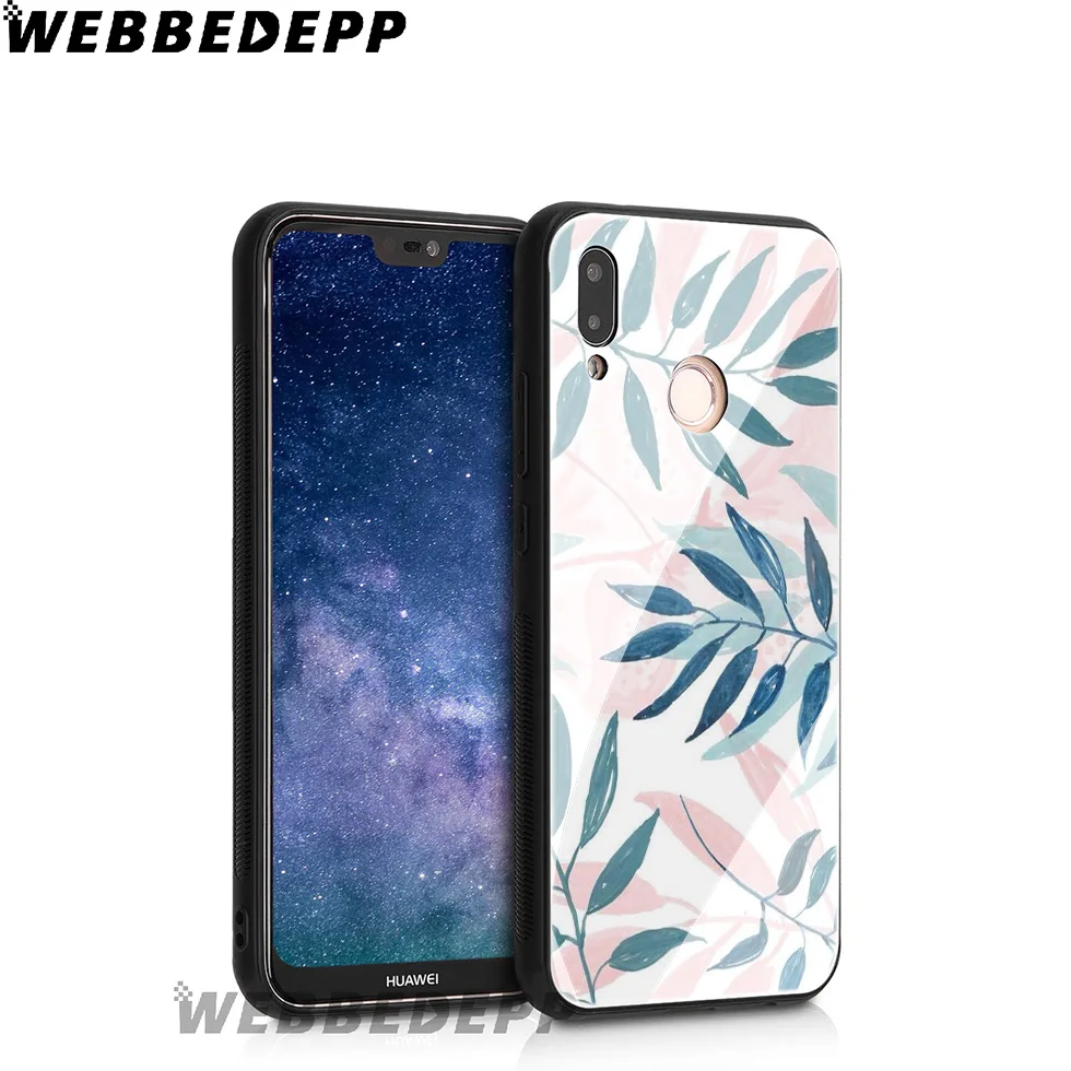 Чехол из закаленного стекла Wave Rainbow Space Feather для Huawei Mate 20 P20 P10 P Smart 2019 2018 &amp Honor 10 9 8X 7A
