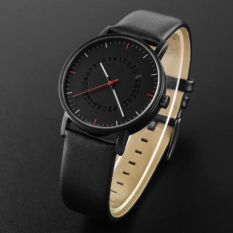 Мужчины Кожаный Ремешок Минималистский Творческий Классический Люксовый Бренд