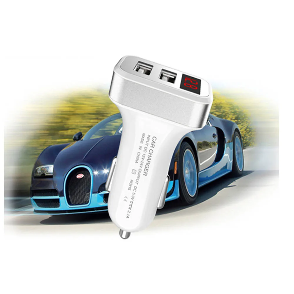 Автомобильное зарядное устройство USB быстрая зарядка автомобиля 5 V 3A