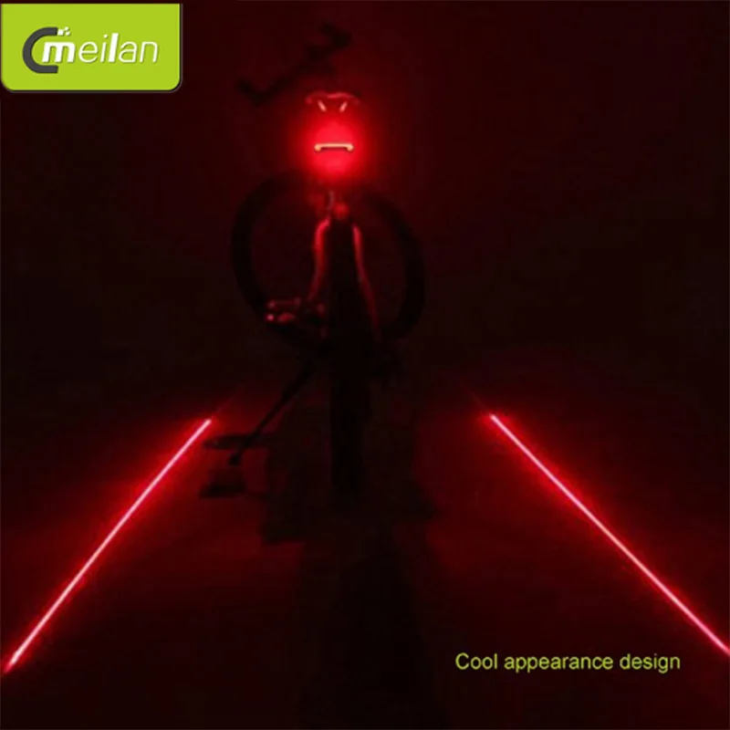 Meilan X5 Wireless bike Brake light version Flash Safety Rear Turn Bicycle Wireless Remote Control turning laser light