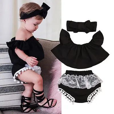 3 шт. футболка с коротким рукавом и шорты открытыми плечами|baby girl clothes|baby clothes setnewborn baby |