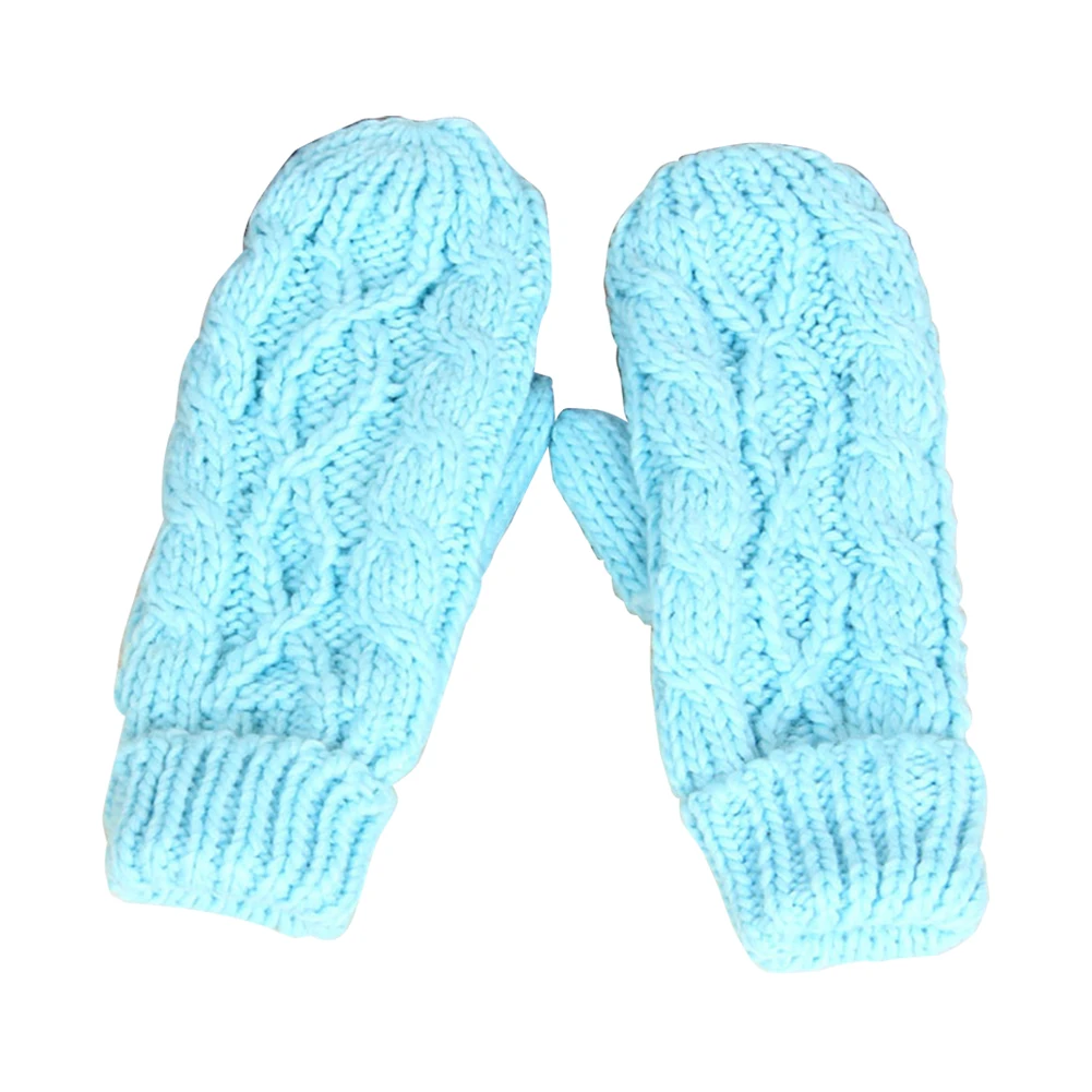 2019 Лидер продаж для девочек Вязаные шерстяные запястье руки теплые перчатки без