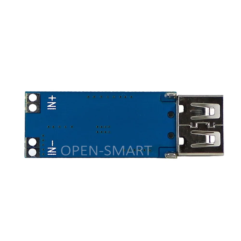 OPEN-SMART Mini DC 2 5 ~ V к USB разъему 5V Step-up Boost Converter Модуль питания-синий + серебристый |