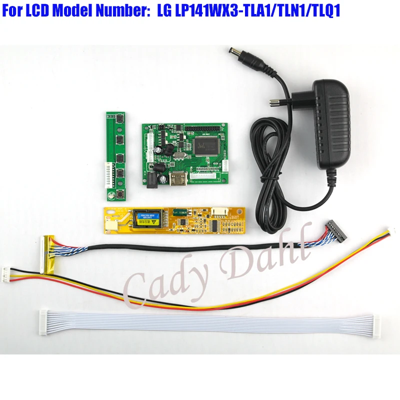 Плата контроллера HDMI + инвертор с подсветкой кабель Lvds 30P адаптер для LP141WX3 TLA1 TLN1 TLQ1