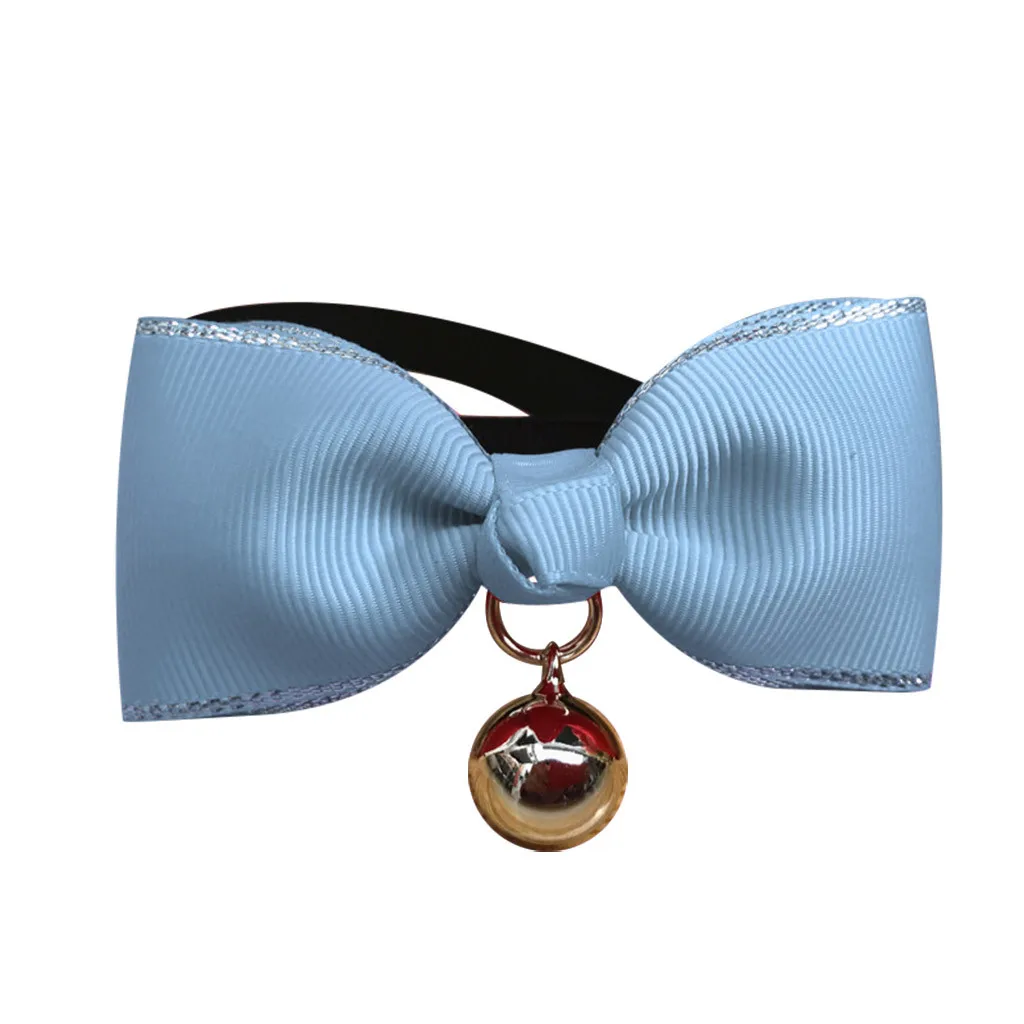 Light blue Классический Красочный галстук-бабочка для домашних питомцев, ошейник для собак, ошейник для домашних питомцев, аксессуары для домашних животных/2,5 - Цвет: Light blue