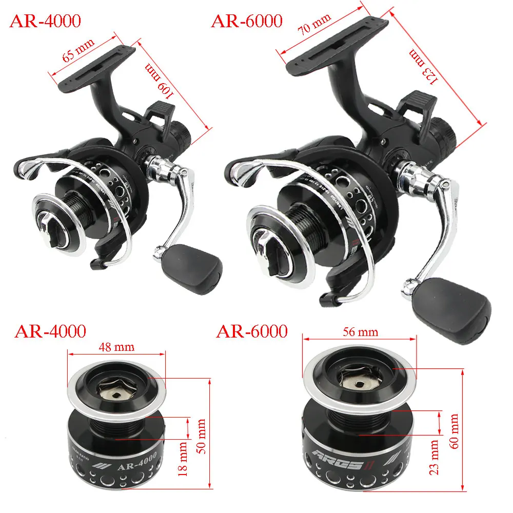 ARES Высококачественная спиннинговая Рыболовная катушка 3000 6000 серии 9 + 1 BB