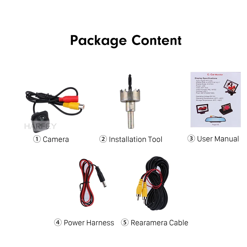 Автомобильная камера заднего вида ночного видения Система помощи при парковке