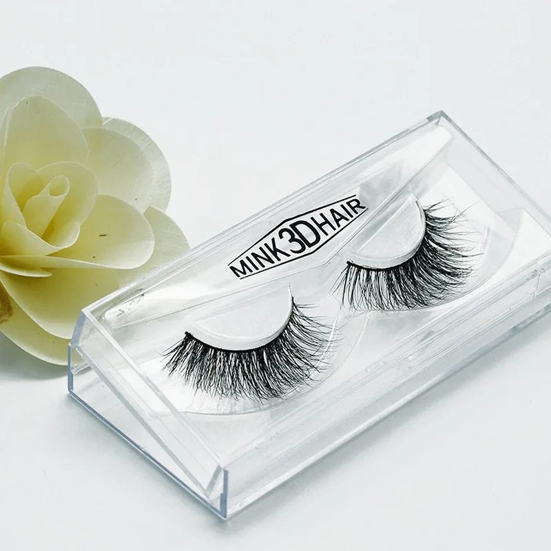 1 пара 3D ручной работы норковые ресницы индивидуальные натуральные накладные для