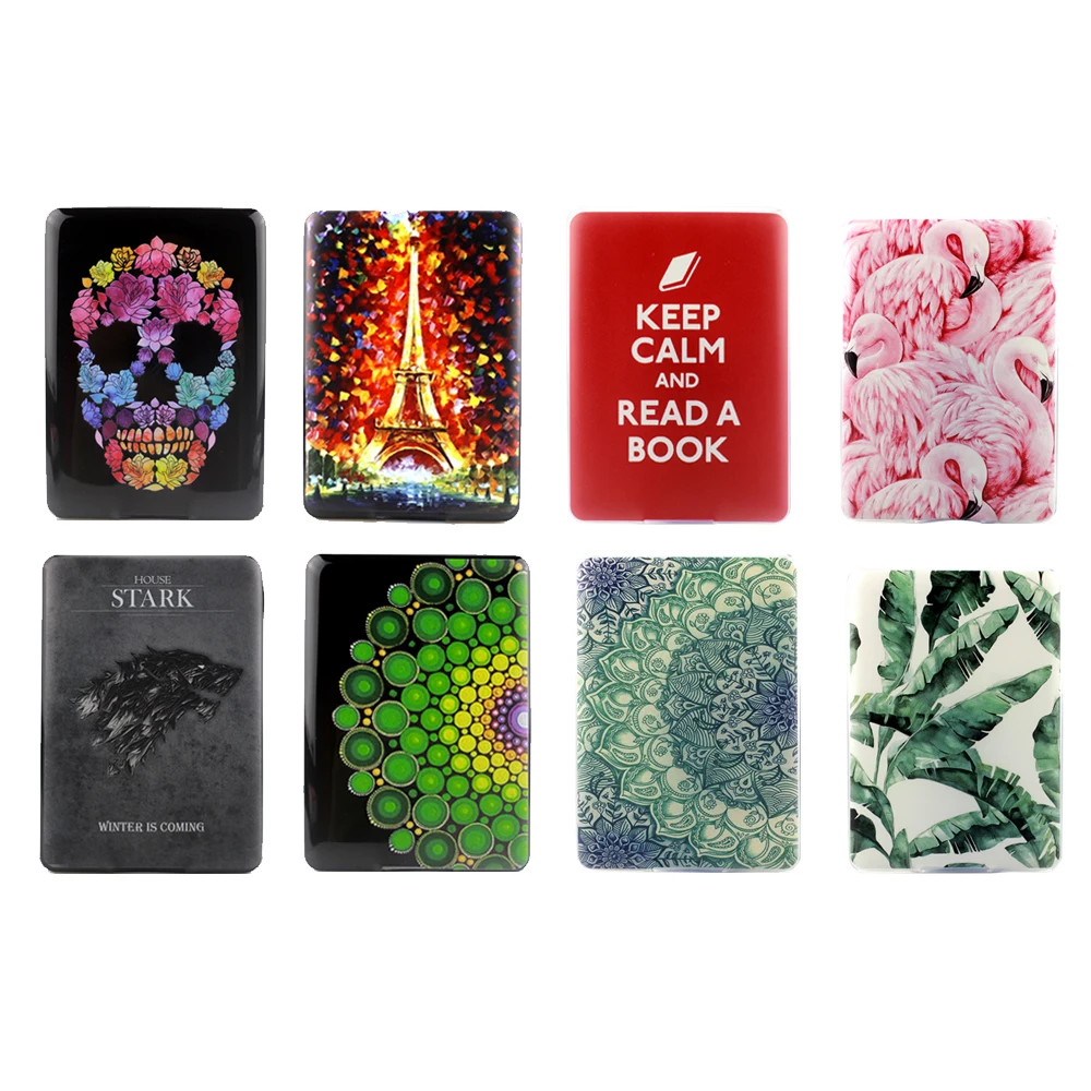 

case for kindle paperwhite print cover TPU soft case for amazon paper white 6 1 2 3 2017 generation ereader+screen protector